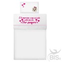 Composè culla/carrozzina bimbo/bimba "e ti ameremo come accade nelle favole...per sempre"