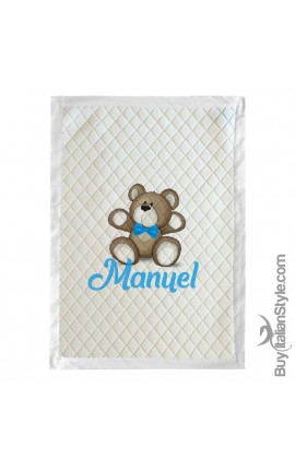 Customizable winter blanket with name and stars