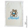 Customizable winter blanket with name and stars