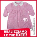 Grembiulino a quadretti personalizzabile per femminucce