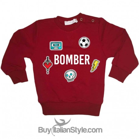 Felpa bimbo/ragazzo personalizzabile con stikers