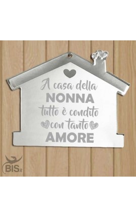 Appendino fuoriporta in plexi "a casa della NONNA tutto è condito con tanto AMORE"