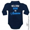 Body neonato polo manica lunga "Ottimo lavoro mamma! Sono BELLISSIMO"