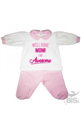 Chenille Baby set"I'm crazy in love with my mom"