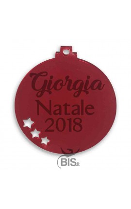 ornamento natalizio palla personalizzata