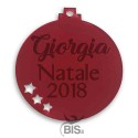 ornamento natalizio palla personalizzata
