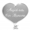 Addobbo plexy specchiato "Cuore" personalizzabile