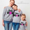 Felpa Donna "Lady star" con applicazione stella glitter