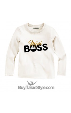 Maglia bimbo con stampa "MINI BOSS"