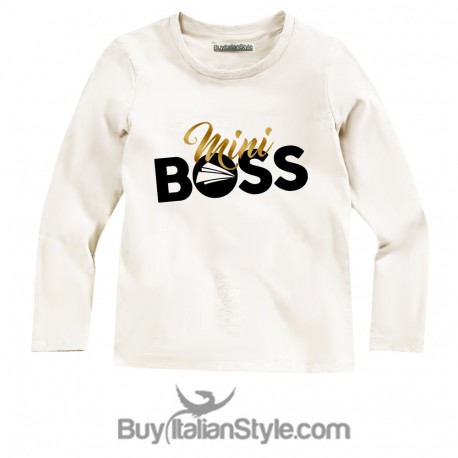 Maglia bimbo con stampa "MINI BOSS"