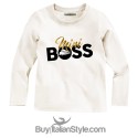 Maglia bimbo con stampa "MINI BOSS"