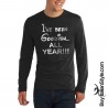 Men's long-sleeved T-shirt "I've been Goodish all Year"
