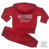 Tuta Femminuccia  con stampa glitter "NO STRESS PLEASE"