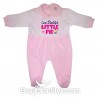 Chenille Baby Girl all in one "I'm crazy in love with my dad"