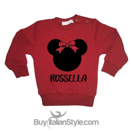 felpa con fiocco