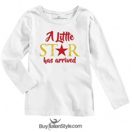 Maglia bimba  "Scusate il ritardo ora è arrivata la star "