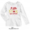 Maglia bimba  "Scusate il ritardo ora è arrivata la star "