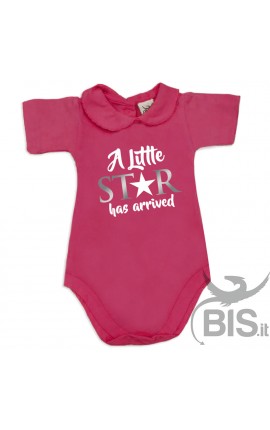 Baby Girl's Bodysuit with lace-bordered Collar "I am Daddy's little Pie!"