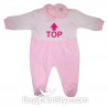 Tutina neonata in ciniglia "TOP"