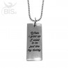 Collana placchetta "Da grande vorrei essere come te papà"
