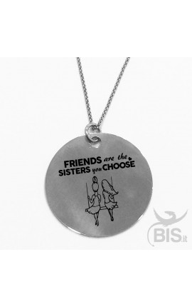 Collana con ciondolo le amiche sono le sorelle che ti scegli