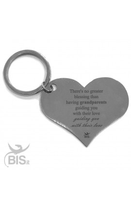 Personalized Heart Shaped Keyring "My Family"