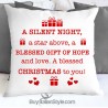 Pillowcase "A blessed Christmas to you!”