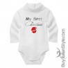 Baby Neck Bodysuit "My first Christmas"
