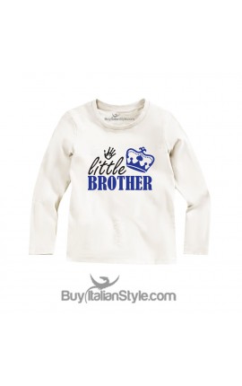 Maglietta bimbo con stampa"Little Brother"