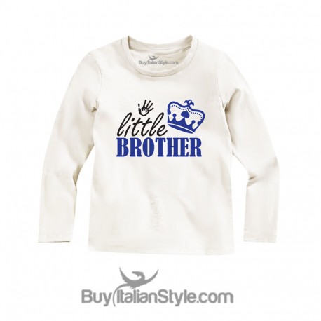 Maglietta bimbo con stampa"Little Brother"