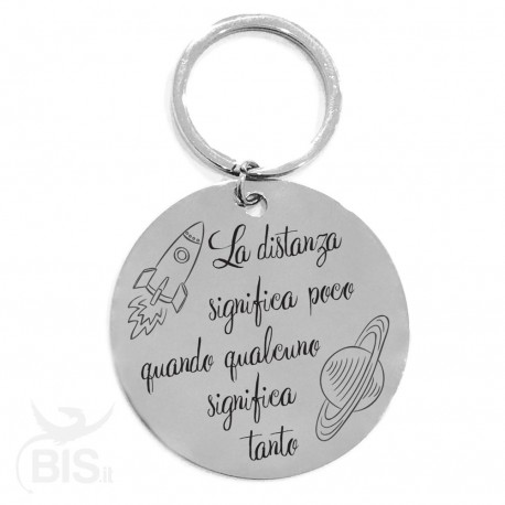 Metal Key Ring "DAD&SON True Best Friends for Life"