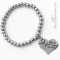 Braccialetto stile tiffany con charm "You are my person"