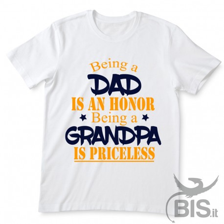 T-shirt uomo mezza manica "Se nonno non può aggiustarlo nessuno può farlo"