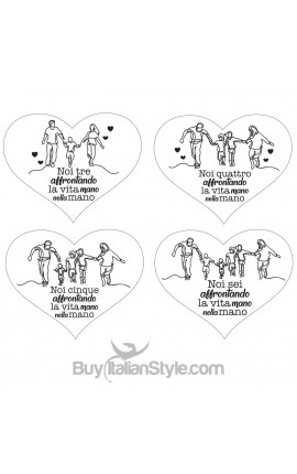 Personalized Heart Shaped Keyring "We may not have it all together, but together we have it all"