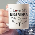Tazza in ceramica "Io amo mio nonno tanto così"