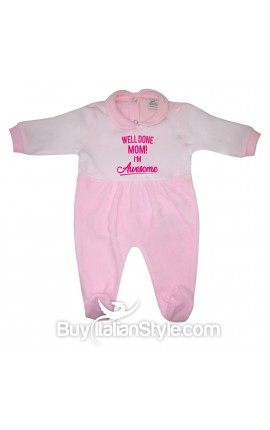 Baby's Velour Sleeper "I'm Daddy's Little Pie"