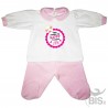 Chenille baby set ""You change my diaper I'll change your life"