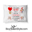 idea regalo aniversario matrimonio o san valentino federa cuscino a mia moglie