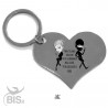 Metal Key Ring "DAD&SON True Best Friends for Life"
