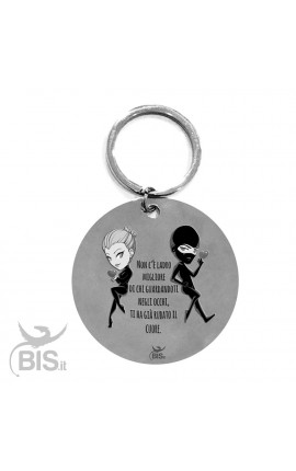 Metal Key Ring "DAD&SON True Best Friends for Life"