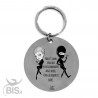 Metal Key Ring "DAD&SON True Best Friends for Life"