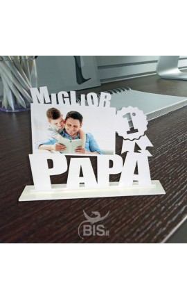 Targhetta in plexiglass "Miglior papà" da personalizzare