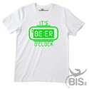 T-shirt uomo mezza manica "It's Beer o' clock"