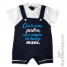 Pagliaccetto Salopette  "Con te come padre, sarò sempre in buone mani."