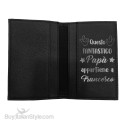 Portadocumenti in vera pelle "Questo fantastico papà appartiene a..."