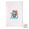 Personalized Baby Stroller Blanket Layette "Baby Fish"