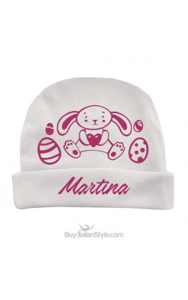 Cappellino personalizzabile con nome e coniglietto
