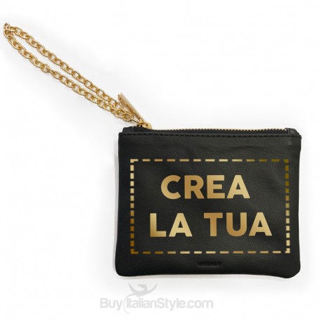 Mini pochette in vera pelle da personalizzare