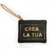 Mini pochette in vera pelle da personalizzare