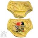 Costume pannolino neonato "Alt ragazze una per volta"